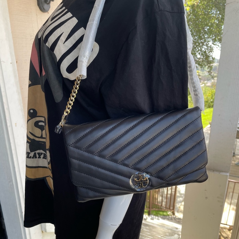 Tory Burch Kira Chevron Clutch